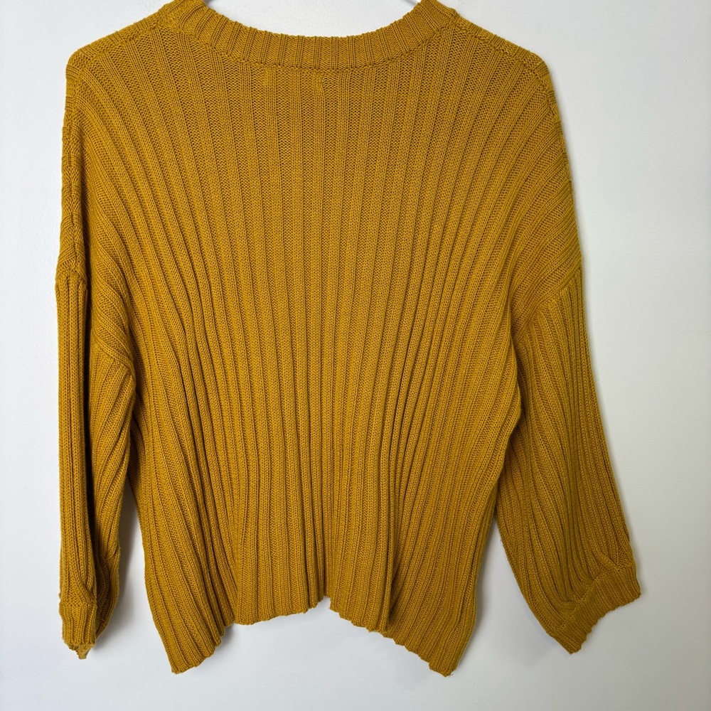 Mod Ref Goldenrod Ribbed Sweater - Picture 2 of 6